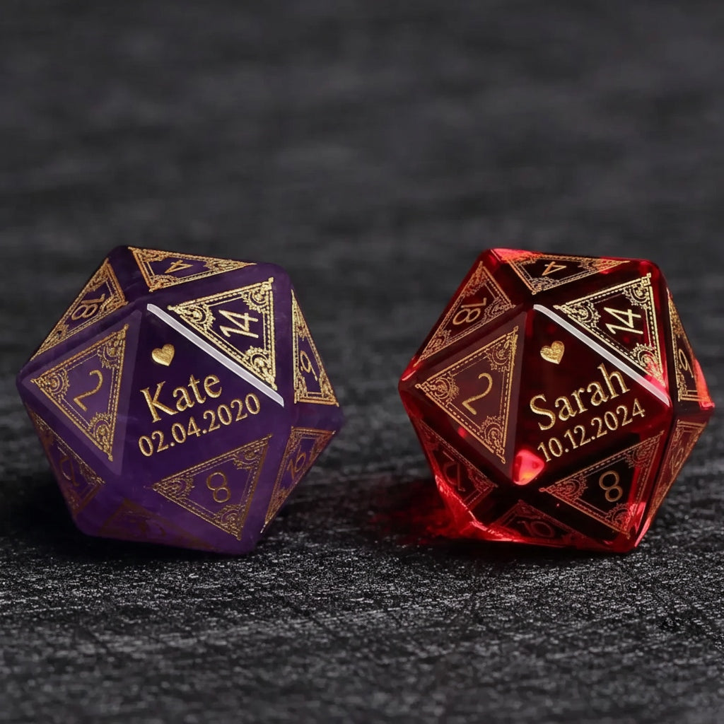 Custom Mother's Day D20 Dice – Personalized RPG Gift