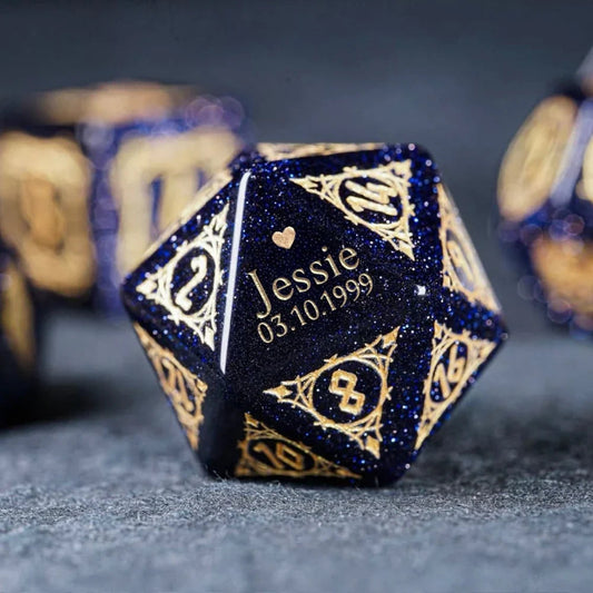 Custom Birthday D20 Dice – Personalized RPG Gift