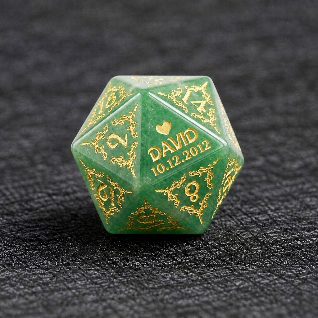 Custom Dad’s Party Set D20 Dice – Personalized Father’s Day Gift