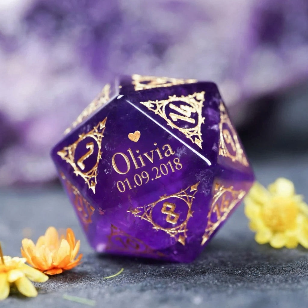Custom Mother's Day D20 Dice – Personalized RPG Gift