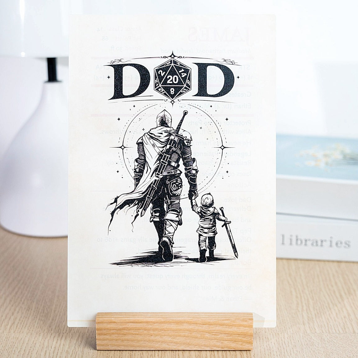 Custom Dad Stat Block - Personalized RPG Gift