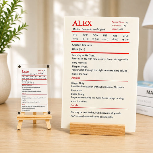 Custom Dad Stat Block - Personalized RPG Gift