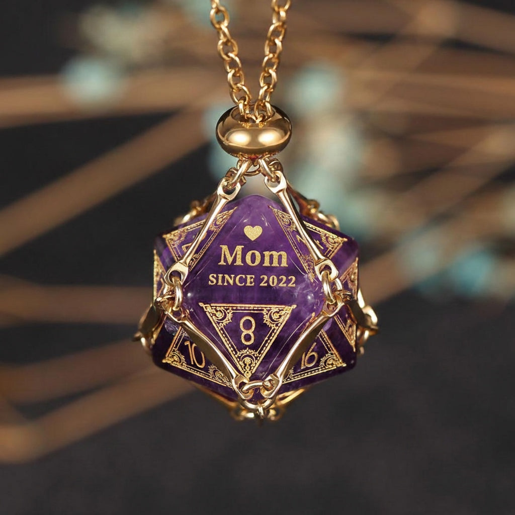 Custom Mother's Day D20 Dice – Personalized RPG Gift