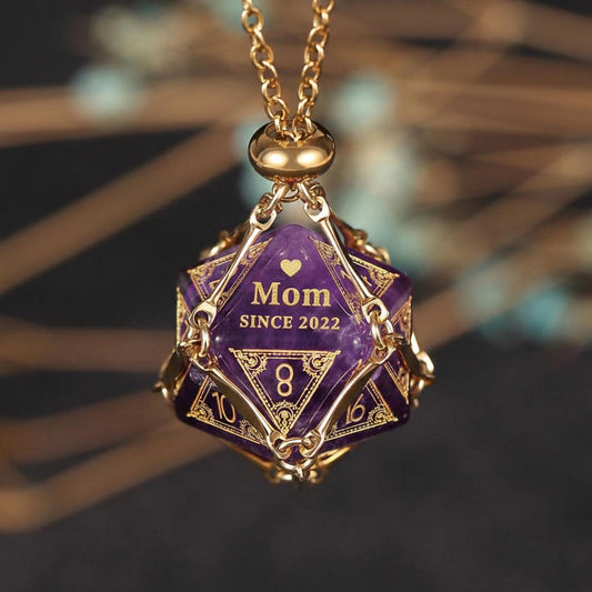 Custom Mother's Day D20 Dice – Personalized RPG Gift